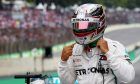 Pole for Lewis Hamilton (GBR) Mercedes