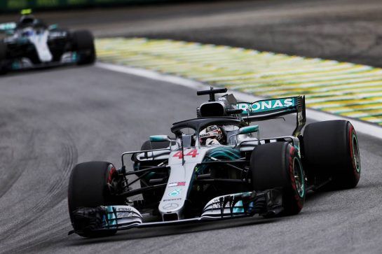 Lewis Hamilton (GBR) Mercedes AMG F1 W09.
11.11.2018. Formula 1 World Championship, Rd 20, Brazilian Grand Prix, Sao Paulo, Brazil, Race Day.
- www.xpbimages.com, EMail: requests@xpbimages.com - copy of publication required for printed pictures. Every used picture is fee-liable. © Copyright: Moy / XPB Images