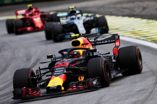 Max Verstappen (NLD) Red Bull Racing RB14.
11.11.2018. Formula 1 World Championship, Rd 20, Brazilian Grand Prix, Sao Paulo, Brazil, Race Day.
- www.xpbimages.com, EMail: requests@xpbimages.com - copy of publication required for printed pictures. Every used picture is fee-liable. © Copyright: Moy / XPB Images