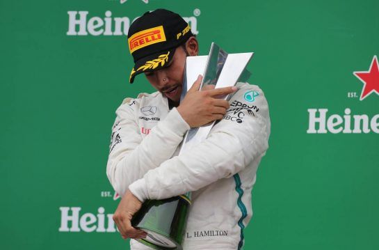 Lewis Hamilton (GBR) Mercedes AMG F1  
11.11.2018. Formula 1 World Championship, Rd 20, Brazilian Grand Prix, Sao Paulo, Brazil, Race Day.
- www.xpbimages.com, EMail: requests@xpbimages.com - copy of publication required for printed pictures. Every used picture is fee-liable. © Copyright: Charniaux / XPB Images