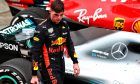 Second placed Max Verstappen (NLD) Red Bull Racing in parc ferme.