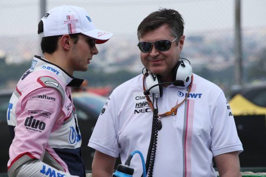 Esteban Ocon (FRA) Racing Point Force India F1 VJM11.
11.11.2018. Formula 1 World Championship, Rd 20, Brazilian Grand Prix, Sao Paulo, Brazil, Race Day.
- www.xpbimages.com, EMail: requests@xpbimages.com - copy of publication required for printed pictures. Every used picture is fee-liable. © Copyright: Batchelor / XPB Images