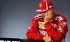 Kimi Raikkonen (FIN) Ferrari in the post race FIA Press Conference.