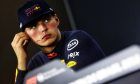 Max Verstappen (NLD) Red Bull Racing in the post race FIA Press Conference.