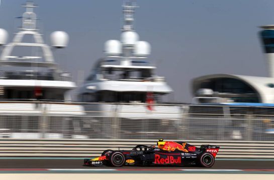 Max Verstappen (NLD) Red Bull Racing 
23.11.2018. Formula 1 World Championship, Rd 21, Abu Dhabi Grand Prix, Yas Marina Circuit, Abu Dhabi, Practice Day.
- www.xpbimages.com, EMail: requests@xpbimages.com - copy of publication required for printed pictures. Every used picture is fee-liable. © Copyright: Charniaux / XPB Images