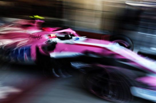 Esteban Ocon (FRA) Racing Point Force India F1 VJM11.
23.11.2018. Formula 1 World Championship, Rd 21, Abu Dhabi Grand Prix, Yas Marina Circuit, Abu Dhabi, Practice Day.
- www.xpbimages.com, EMail: requests@xpbimages.com - copy of publication required for printed pictures. Every used picture is fee-liable. © Copyright: Moy / XPB Images