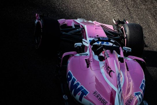 Sergio Perez (MEX) Racing Point Force India F1 VJM11.
23.11.2018. Formula 1 World Championship, Rd 21, Abu Dhabi Grand Prix, Yas Marina Circuit, Abu Dhabi, Practice Day.
- www.xpbimages.com, EMail: requests@xpbimages.com - copy of publication required for printed pictures. Every used picture is fee-liable. © Copyright: Bearne / XPB Images