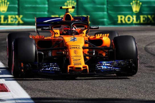 Stoffel Vandoorne (BEL) McLaren MCL33.
23.11.2018. Formula 1 World Championship, Rd 21, Abu Dhabi Grand Prix, Yas Marina Circuit, Abu Dhabi, Practice Day.
- www.xpbimages.com, EMail: requests@xpbimages.com - copy of publication required for printed pictures. Every used picture is fee-liable. © Copyright: Photo4 / XPB Images