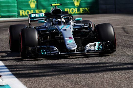 Valtteri Bottas (FIN) Mercedes AMG F1 W09.
23.11.2018. Formula 1 World Championship, Rd 21, Abu Dhabi Grand Prix, Yas Marina Circuit, Abu Dhabi, Practice Day.
- www.xpbimages.com, EMail: requests@xpbimages.com - copy of publication required for printed pictures. Every used picture is fee-liable. © Copyright: Photo4 / XPB Images