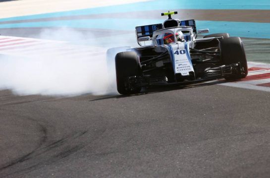 Robert Kubica (POL), Williams F1 Team 
23.11.2018. Formula 1 World Championship, Rd 21, Abu Dhabi Grand Prix, Yas Marina Circuit, Abu Dhabi, Practice Day.
- www.xpbimages.com, EMail: requests@xpbimages.com - copy of publication required for printed pictures. Every used picture is fee-liable. © Copyright: Charniaux / XPB Images