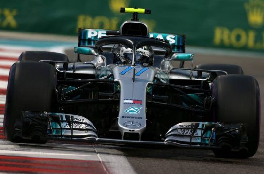 Valtteri Bottas (FIN) Mercedes AMG F1
24.11.2018. Formula 1 World Championship, Rd 21, Abu Dhabi Grand Prix, Yas Marina Circuit, Abu Dhabi, Qualifying Day.
- www.xpbimages.com, EMail: requests@xpbimages.com - copy of publication required for printed pictures. Every used picture is fee-liable. © Copyright: Charniaux / XPB Images
