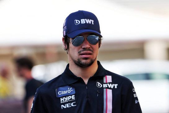 Lance Stroll (CDN) Racing Point Force India F1 Team.
27.11.2018. Formula 1 Testing, Yas Marina Circuit, Abu Dhabi, Wednesday.
- www.xpbimages.com, EMail: requests@xpbimages.com - copy of publication required for printed pictures. Every used picture is fee-liable. © Copyright: Moy / XPB Images