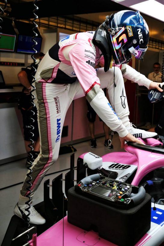 Lance Stroll (CDN) Racing Point Force India F1 VJM11.
27.11.2018. Formula 1 Testing, Yas Marina Circuit, Abu Dhabi, Wednesday.
- www.xpbimages.com, EMail: requests@xpbimages.com - copy of publication required for printed pictures. Every used picture is fee-liable. © Copyright: Moy / XPB Images