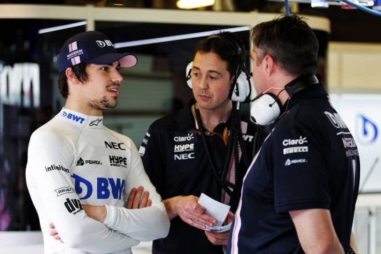 Lance Stroll (CDN) Racing Point Force India F1 Team.
27.11.2018. Formula 1 Testing, Yas Marina Circuit, Abu Dhabi, Wednesday.
- www.xpbimages.com, EMail: requests@xpbimages.com - copy of publication required for printed pictures. Every used picture is fee-liable. © Copyright: Moy / XPB Images