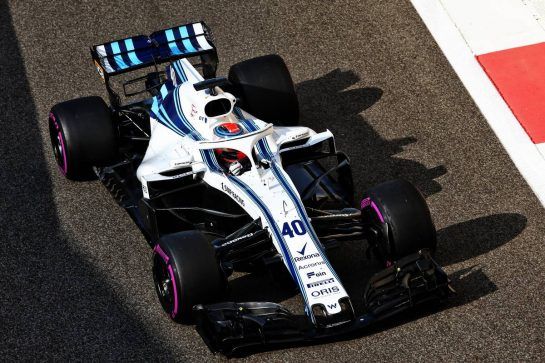 Robert Kubica (POL) Williams FW41.
28.11.2018. Formula 1 Testing, Yas Marina Circuit, Abu Dhabi, Wednesday.
- www.xpbimages.com, EMail: requests@xpbimages.com - copy of publication required for printed pictures. Every used picture is fee-liable. © Copyright: Moy / XPB Images