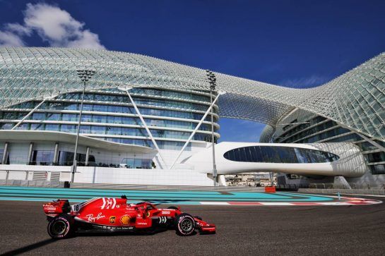 Charles Leclerc (MON) Ferrari SF71H.
28.11.2018. Formula 1 Testing, Yas Marina Circuit, Abu Dhabi, Wednesday.
- www.xpbimages.com, EMail: requests@xpbimages.com - copy of publication required for printed pictures. Every used picture is fee-liable. © Copyright: Moy / XPB Images