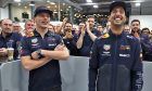 Daniel Ricciardo's farewell visit to Red Bull's Milton Keynes factory - November 30, 2018.