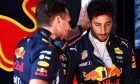 Christian Horner (GBR) Red Bull Racing Team Principal with Daniel Ricciardo (AUS) Red Bull Racing
