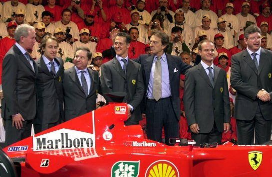 It took the better part of four years for Ferrari's dream team to gel under the guidance of Jean Todt and a support crew that included master strategist Ross Brawn and designer Rory Byrne, with Schumacher representing the final link. But once the Scuderia was on its rails, it was the start of an amazing period of dominance.
