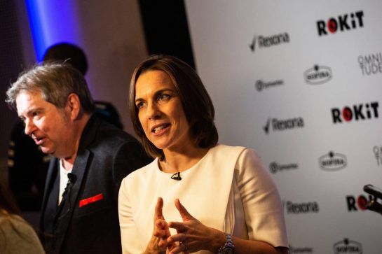Claire Williams (GBR) Williams Racing Deputy Team Principal with the media.
11.02.2019. Williams Racing Livery Unveil, Williams Racing Headquarters, Grove, England.
- www.xpbimages.com, EMail: requests@xpbimages.com - copy of publication required for printed pictures. Every used picture is fee-liable. © Copyright: Bearne / XPB Images