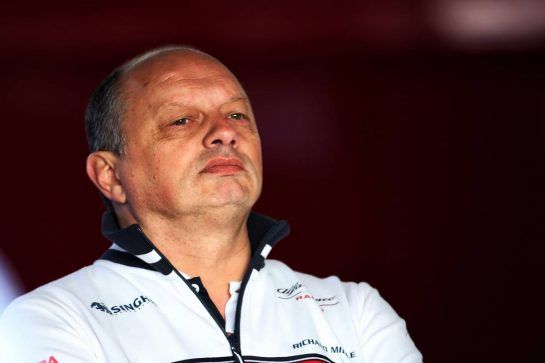 Frederic Vasseur (FRA) Alfa Romeo Racing Team Principal.
18.02.2019. Formula One Testing, Day One, Barcelona, Spain. Monday.
- www.xpbimages.com, EMail: requests@xpbimages.com - copy of publication required for printed pictures. Every used picture is fee-liable. © Copyright: Charniaux / XPB Images