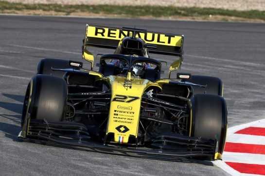 Nico Hulkenberg (GER) Renault Sport F1 Team RS19.
18.02.2019. Formula One Testing, Day One, Barcelona, Spain. Monday.
- www.xpbimages.com, EMail: requests@xpbimages.com - copy of publication required for printed pictures. Every used picture is fee-liable. © Copyright: Charniaux / XPB Images