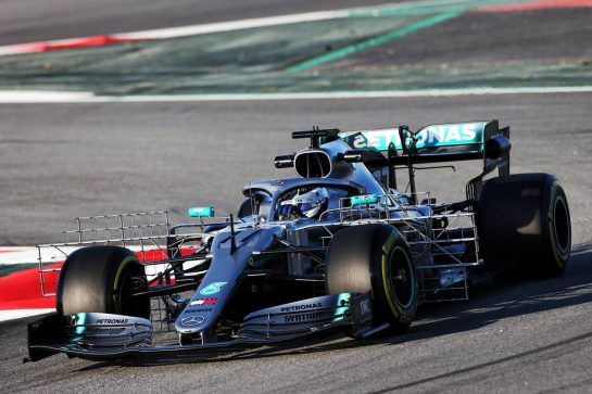 Valtteri Bottas (FIN) Mercedes AMG F1 W10.
18.02.2019. Formula One Testing, Day One, Barcelona, Spain. Monday.
- www.xpbimages.com, EMail: requests@xpbimages.com - copy of publication required for printed pictures. Every used picture is fee-liable. © Copyright: Moy / XPB Images