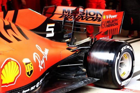 Sebastian Vettel (GER) Ferrari SF90 - rear suspension and rear wing.
18.02.2019. Formula One Testing, Day One, Barcelona, Spain. Monday.
- www.xpbimages.com, EMail: requests@xpbimages.com - copy of publication required for printed pictures. Every used picture is fee-liable. © Copyright: Batchelor / XPB Images