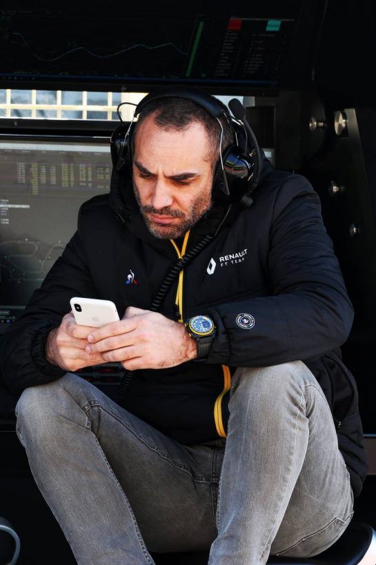 Cyril Abiteboul (FRA) Renault Sport F1 Managing Director.
18.02.2019. Formula One Testing, Day One, Barcelona, Spain. Monday.
- www.xpbimages.com, EMail: requests@xpbimages.com - copy of publication required for printed pictures. Every used picture is fee-liable. © Copyright: Moy / XPB Images