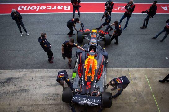 Pierre Gasly (FRA) Red Bull Racing RB15.
19.02.2019. Formula One Testing, Day Two, Barcelona, Spain. Tuesday.
- www.xpbimages.com, EMail: requests@xpbimages.com - copy of publication required for printed pictures. Every used picture is fee-liable. © Copyright: Bearne / XPB Images