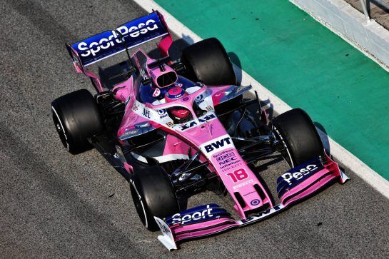 Lance Stroll (CDN) Racing Point F1 Team RP19.
19.02.2019. Formula One Testing, Day Two, Barcelona, Spain. Tuesday.
- www.xpbimages.com, EMail: requests@xpbimages.com - copy of publication required for printed pictures. Every used picture is fee-liable. © Copyright: Moy / XPB Images