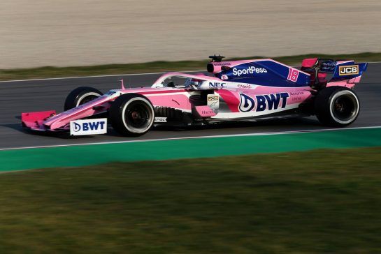Lance Stroll (CDN), Racing Point 
19.02.2019. Formula One Testing, Day Two, Barcelona, Spain. Tuesday.
- www.xpbimages.com, EMail: requests@xpbimages.com - copy of publication required for printed pictures. Every used picture is fee-liable. © Copyright: Charniaux / XPB Images