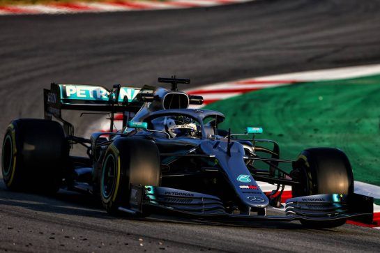 Valtteri Bottas (FIN) Mercedes AMG F1 W10.
19.02.2019. Formula One Testing, Day Two, Barcelona, Spain. Tuesday.
- www.xpbimages.com, EMail: requests@xpbimages.com - copy of publication required for printed pictures. Every used picture is fee-liable. © Copyright: Moy / XPB Images