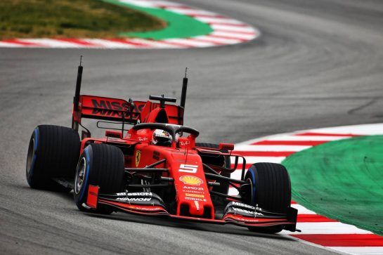 Sebastian Vettel (GER) Ferrari SF90.
20.02.2019. Formula One Testing, Day Three, Barcelona, Spain. Wednesday.
- www.xpbimages.com, EMail: requests@xpbimages.com - copy of publication required for printed pictures. Every used picture is fee-liable. © Copyright: Charniaux / XPB Images