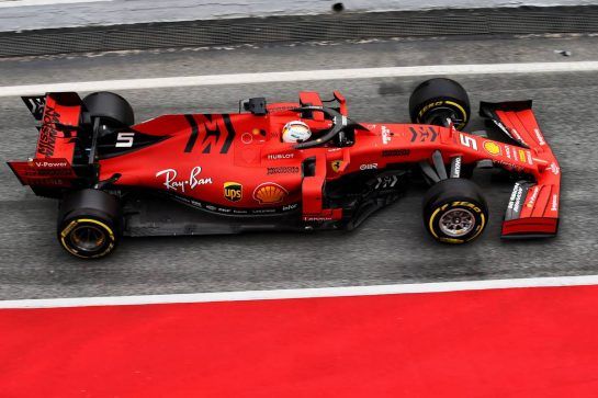 Sebastian Vettel (GER) Ferrari SF90.
20.02.2019. Formula One Testing, Day Three, Barcelona, Spain. Wednesday.
- www.xpbimages.com, EMail: requests@xpbimages.com - copy of publication required for printed pictures. Every used picture is fee-liable. © Copyright: Batchelor / XPB Images