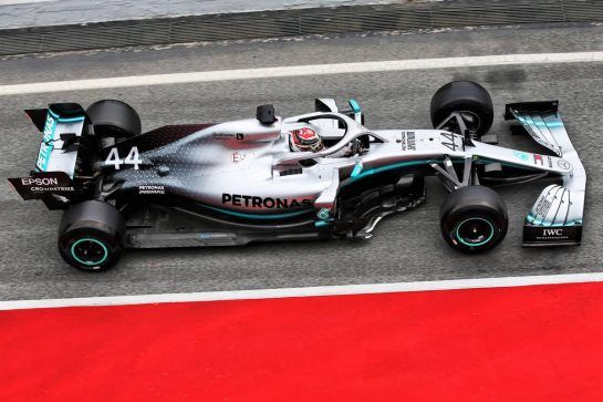 Lewis Hamilton (GBR) Mercedes AMG F1 W10.
20.02.2019. Formula One Testing, Day Three, Barcelona, Spain. Wednesday.
- www.xpbimages.com, EMail: requests@xpbimages.com - copy of publication required for printed pictures. Every used picture is fee-liable. © Copyright: Batchelor / XPB Images