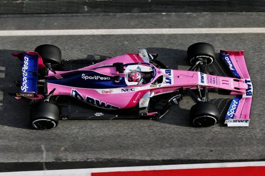 Sergio Perez (MEX) Racing Point F1 Team RP19.
20.02.2019. Formula One Testing, Day Three, Barcelona, Spain. Wednesday.
- www.xpbimages.com, EMail: requests@xpbimages.com - copy of publication required for printed pictures. Every used picture is fee-liable. © Copyright: Batchelor / XPB Images