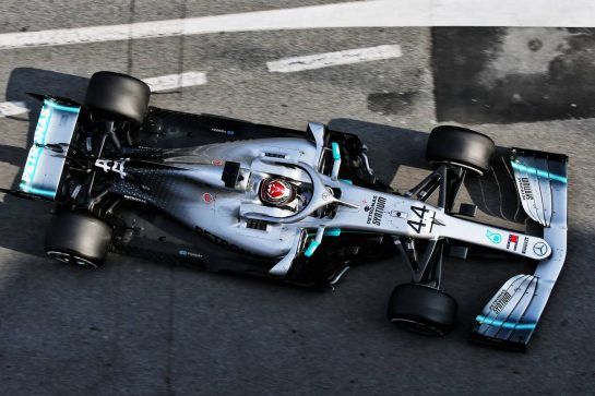 Lewis Hamilton (GBR) Mercedes AMG F1 W10.
20.02.2019. Formula One Testing, Day Three, Barcelona, Spain. Wednesday.
- www.xpbimages.com, EMail: requests@xpbimages.com - copy of publication required for printed pictures. Every used picture is fee-liable. © Copyright: Batchelor / XPB Images