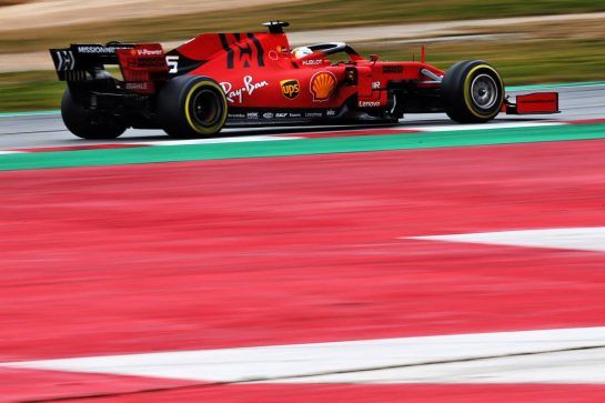 Sebastian Vettel (GER) Ferrari SF90.
20.02.2019. Formula One Testing, Day Three, Barcelona, Spain. Wednesday.
- www.xpbimages.com, EMail: requests@xpbimages.com - copy of publication required for printed pictures. Every used picture is fee-liable. © Copyright: Moy / XPB Images