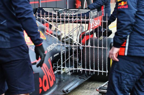 Red Bull Racing RB15 - sensor equipment at the rear suspension.
21.02.2019. Formula One Testing, Day Four, Barcelona, Spain. Thursday.
- www.xpbimages.com, EMail: requests@xpbimages.com - copy of publication required for printed pictures. Every used picture is fee-liable. © Copyright: Batchelor / XPB Images