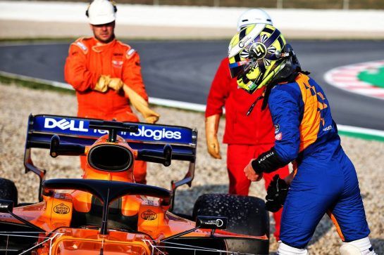 Lando Norris (GBR) McLaren MCL34 in the gravel trap.
21.02.2019. Formula One Testing, Day Four, Barcelona, Spain. Thursday.
- www.xpbimages.com, EMail: requests@xpbimages.com - copy of publication required for printed pictures. Every used picture is fee-liable. © Copyright: Charniaux / XPB Images