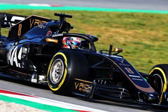 Romain Grosjean (FRA) Haas F1 Team VF-19.
21.02.2019. Formula One Testing, Day Four, Barcelona, Spain. Thursday.
- www.xpbimages.com, EMail: requests@xpbimages.com - copy of publication required for printed pictures. Every used picture is fee-liable. © Copyright: Charniaux / XPB Images