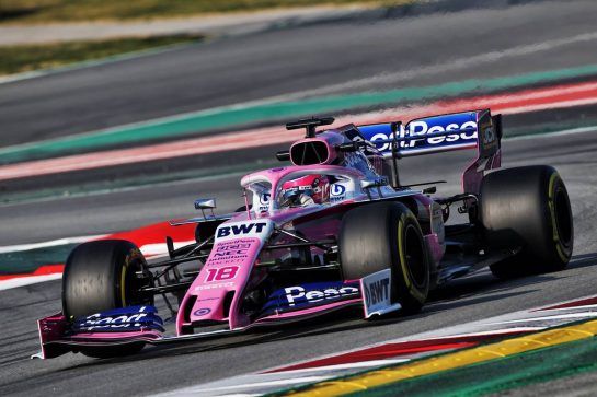 Lance Stroll (CDN) Racing Point F1 Team RP19.
21.02.2019. Formula One Testing, Day Four, Barcelona, Spain. Thursday.
- www.xpbimages.com, EMail: requests@xpbimages.com - copy of publication required for printed pictures. Every used picture is fee-liable. © Copyright: Moy / XPB Images