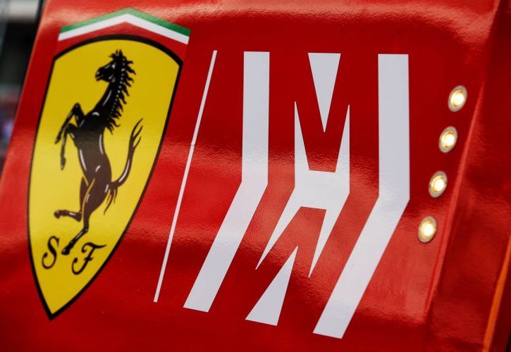 Ferrari logo. 21.02.2019. Formula One Testing