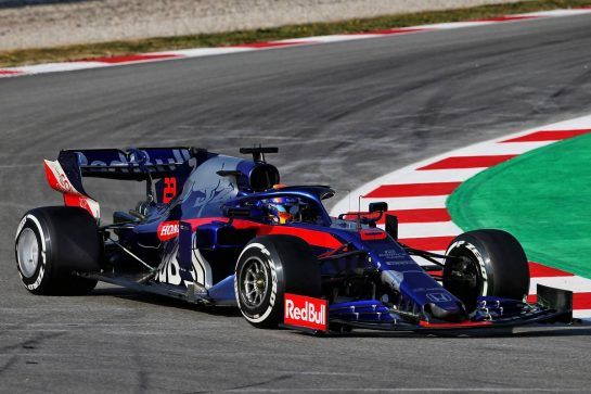 Alexander Albon (THA) Scuderia Toro Rosso STR14.
21.02.2019. Formula One Testing, Day Four, Barcelona, Spain. Thursday.
- www.xpbimages.com, EMail: requests@xpbimages.com - copy of publication required for printed pictures. Every used picture is fee-liable. © Copyright: Batchelor / XPB Images