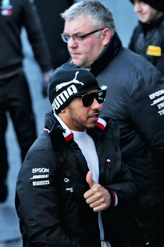Lewis Hamilton (GBR) Mercedes AMG F1.
26.02.2019. Formula One Testing, Day One, Barcelona, Spain. Tuesday.
- www.xpbimages.com, EMail: requests@xpbimages.com - copy of publication required for printed pictures. Every used picture is fee-liable. © Copyright: Batchelor / XPB Images