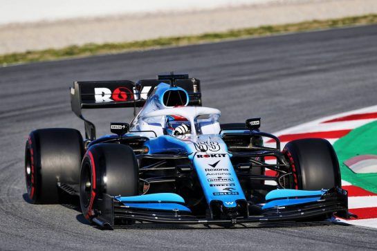 George Russell (GBR) Williams Racing FW42.
26.02.2019. Formula One Testing, Day One, Barcelona, Spain. Tuesday.
- www.xpbimages.com, EMail: requests@xpbimages.com - copy of publication required for printed pictures. Every used picture is fee-liable. © Copyright: Moy / XPB Images
