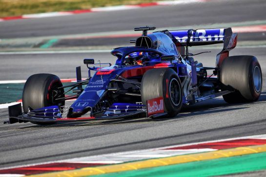 Alexander Albon (THA) Scuderia Toro Rosso STR14.
26.02.2019. Formula One Testing, Day One, Barcelona, Spain. Tuesday.
- www.xpbimages.com, EMail: requests@xpbimages.com - copy of publication required for printed pictures. Every used picture is fee-liable. © Copyright: Charniaux / XPB Images