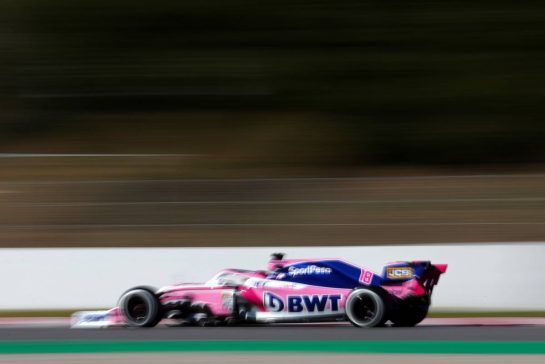 Lance Stroll (CDN), Racing Point 
26.02.2019. Formula One Testing, Day One, Barcelona, Spain. Tuesday.
- www.xpbimages.com, EMail: requests@xpbimages.com - copy of publication required for printed pictures. Every used picture is fee-liable. © Copyright: Charniaux / XPB Images