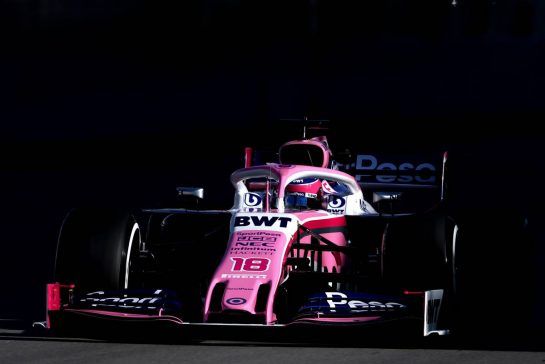 Lance Stroll (CDN), Racing Point 
26.02.2019. Formula One Testing, Day One, Barcelona, Spain. Tuesday.
- www.xpbimages.com, EMail: requests@xpbimages.com - copy of publication required for printed pictures. Every used picture is fee-liable. © Copyright: Charniaux / XPB Images